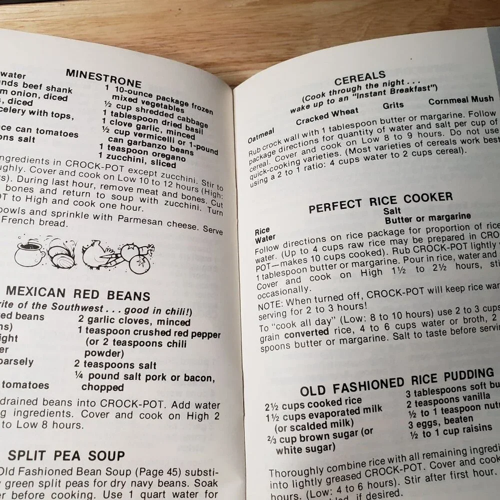 Vintage Rival Crock Pot Original Cookbook Recipes Models 3150-3350 Booklet